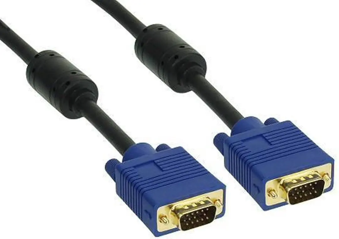 InLine S-VGA Kabel 15-pins HD Male - 15m - Zwart