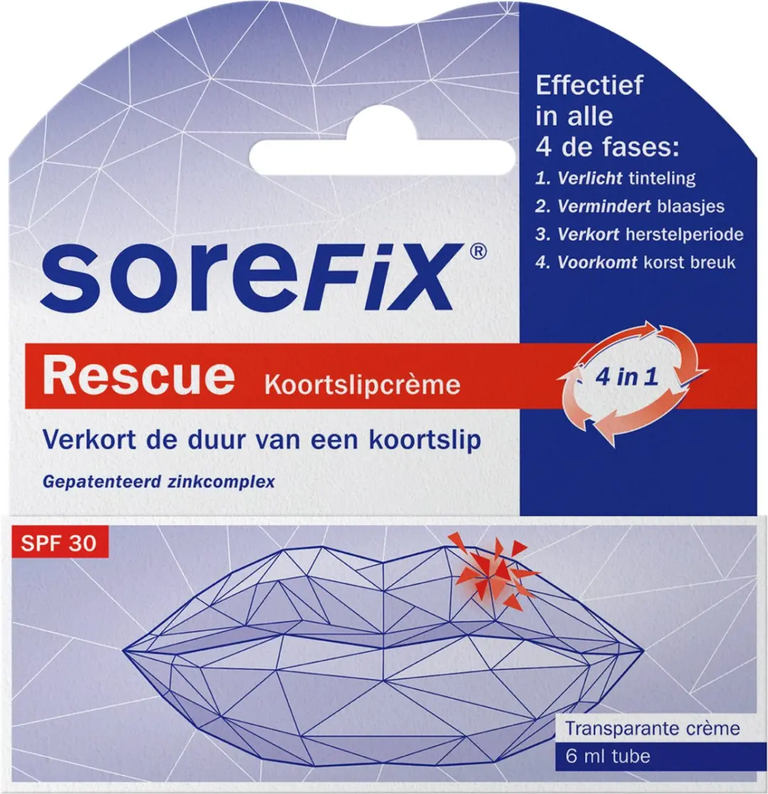 Sorefix Rescue Koortslipcrème 6ml