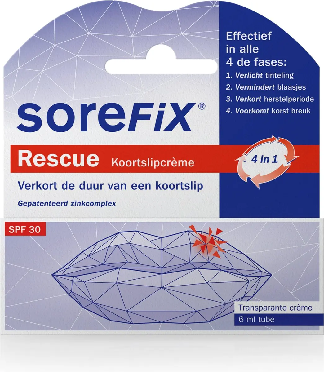 Sorefix Rescue Koortslipcrème 6ml