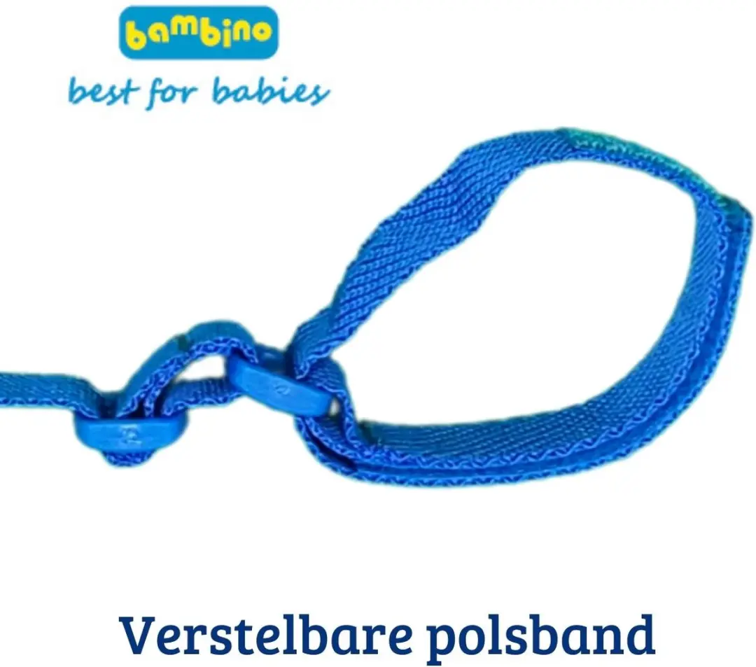 Bambino Polstuigje Kind Wandelkoord Blauw