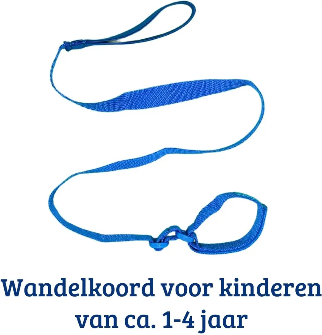 Bambino Polstuigje Kind Wandelkoord Blauw