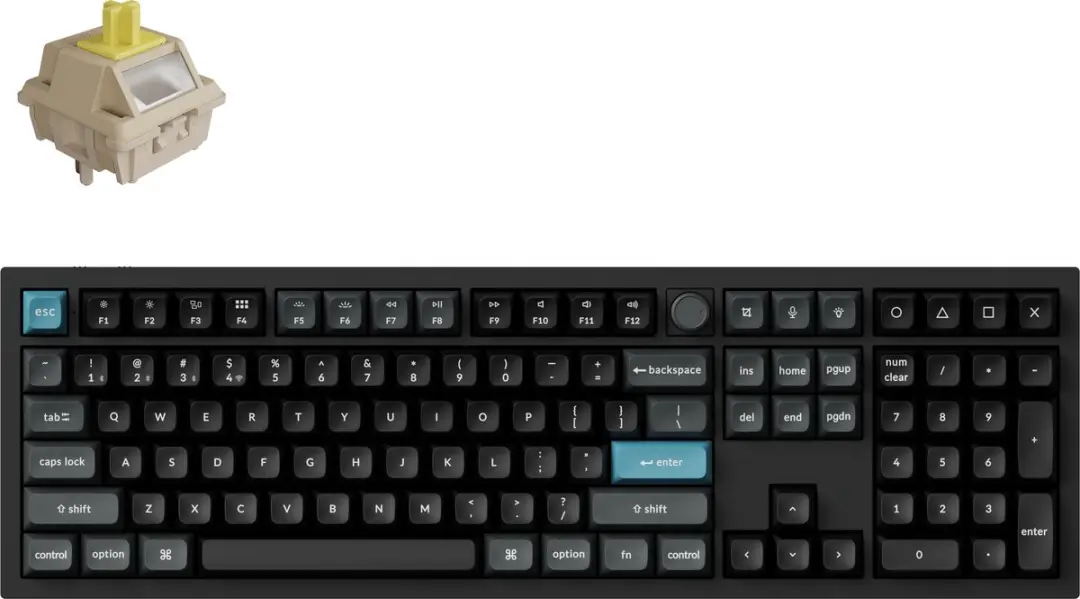Keychron Q6 Ultra Q6U-M4 Mechanisch Toetsenbord - Banana Switch - Zwart