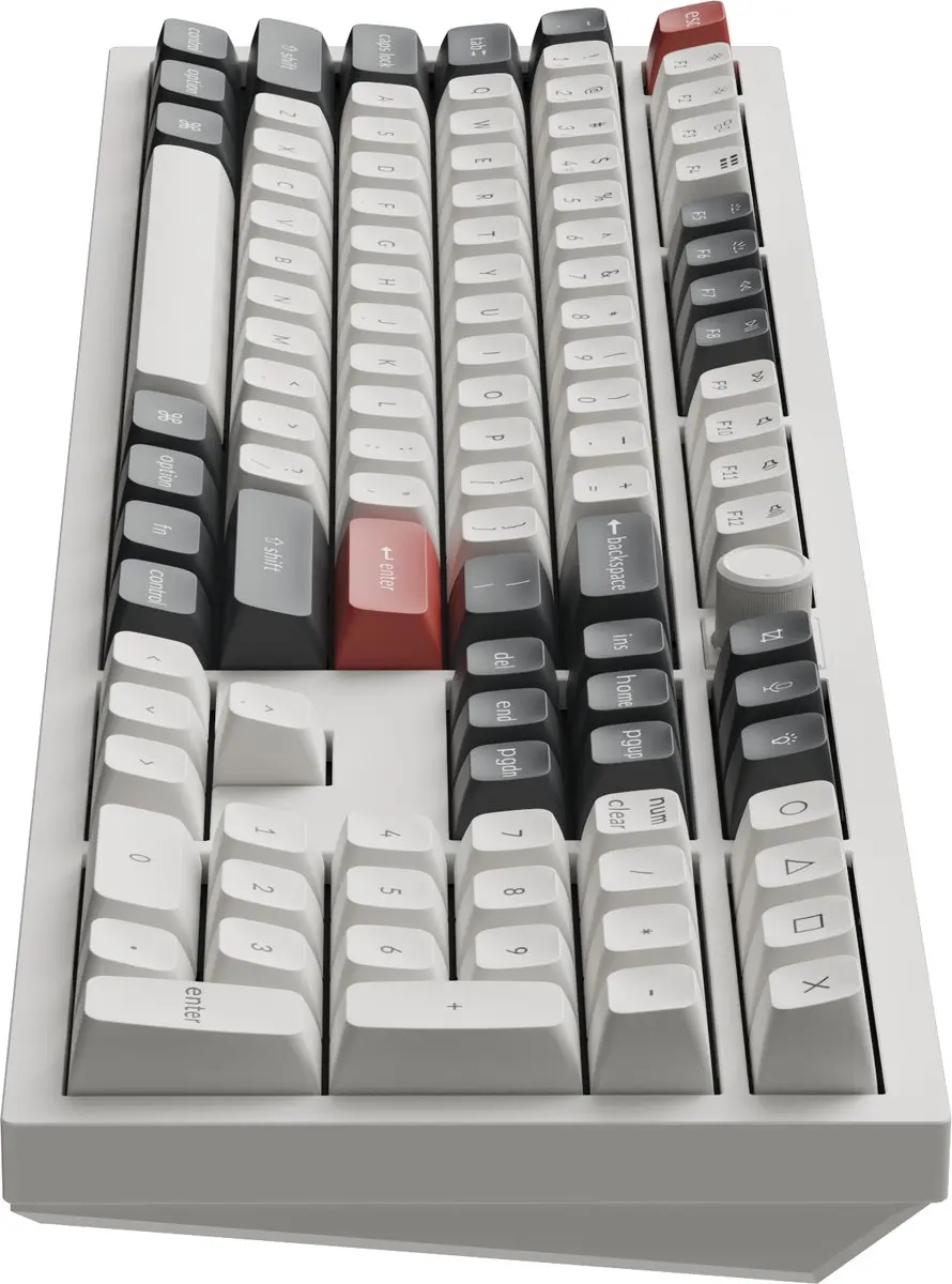 Keychron Q6 Ultra Mechanisch Toetsenbord - Rode Switch - Wit