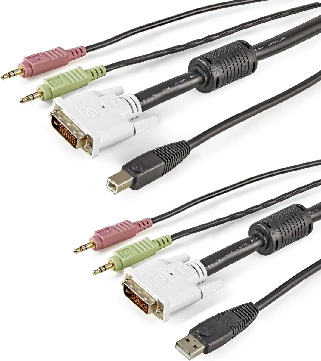 Startech USBDVI4N1A6 USB DVI KVM-Kabel 1,80m