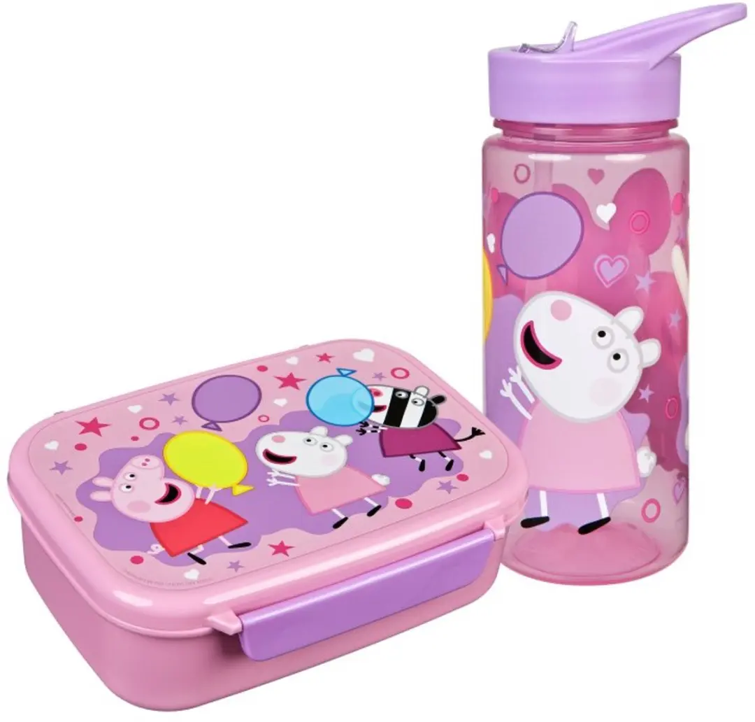 Peppa Pig Lunchset - Meerkleurig