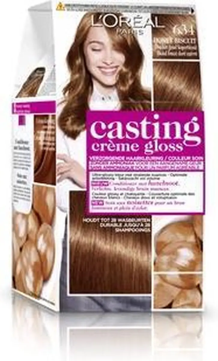 L'Oréal Paris Casting Crème Gloss Haarverf 634 Donker Goudkoperblond