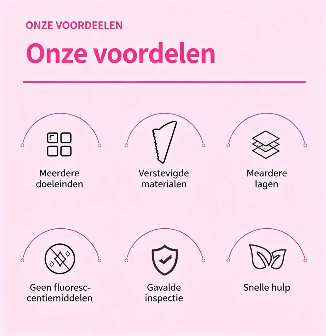 ECTEATOY Wegwerp Plastuiten 10 Stuks - Roze