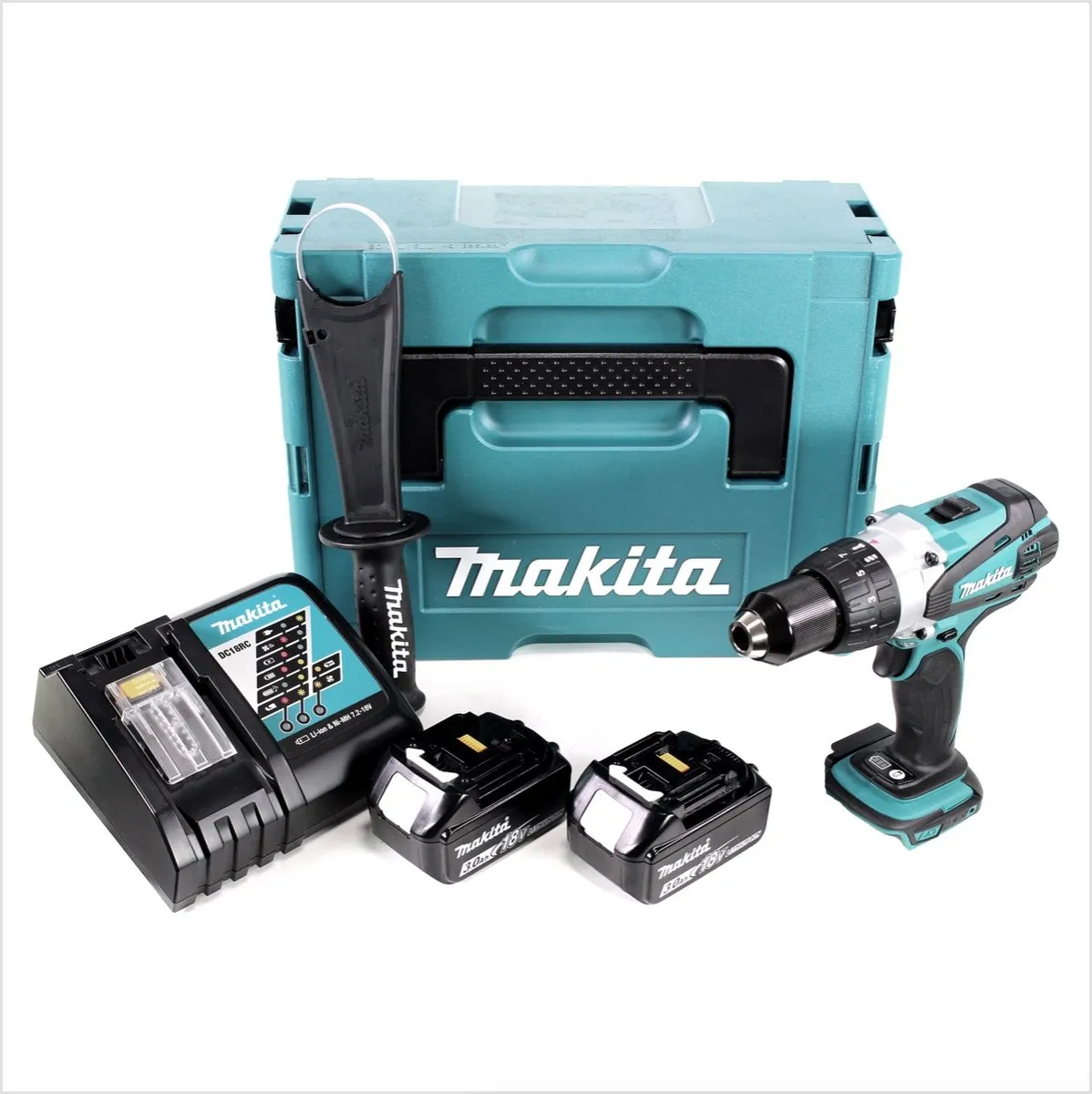 Makita DDF458RFJ 18V Accuboormachine - 91Nm - 2x 3.0Ah - Makpac - afbeelding 4 van 5