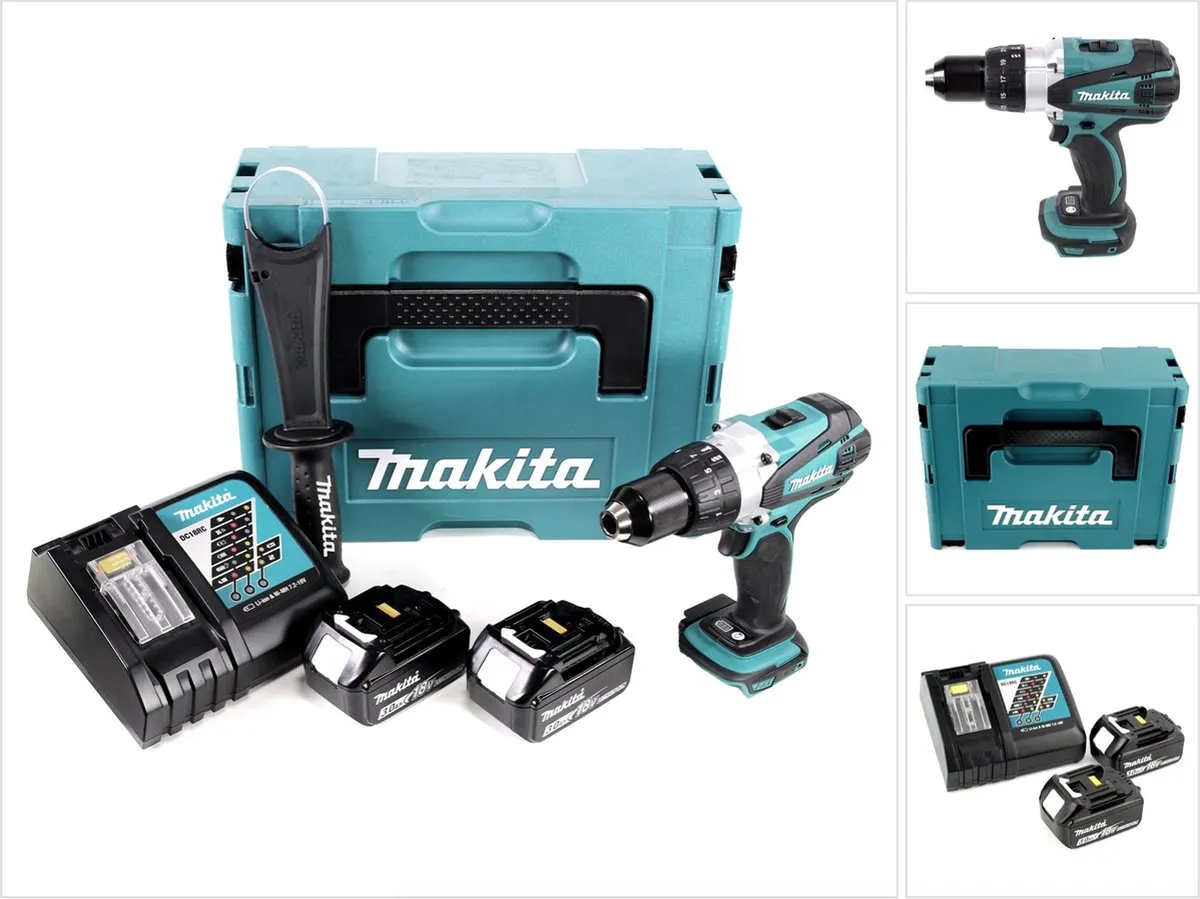 Makita DDF458RFJ 18V Accuboormachine