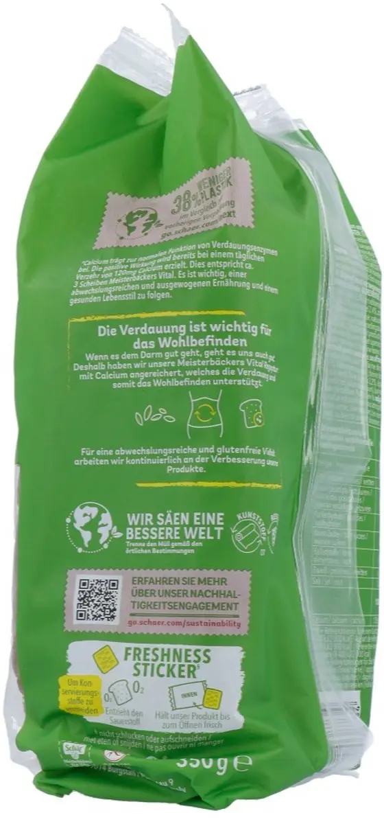 Schar Meisterbäckers Vital Glutenvrij Brood 350g