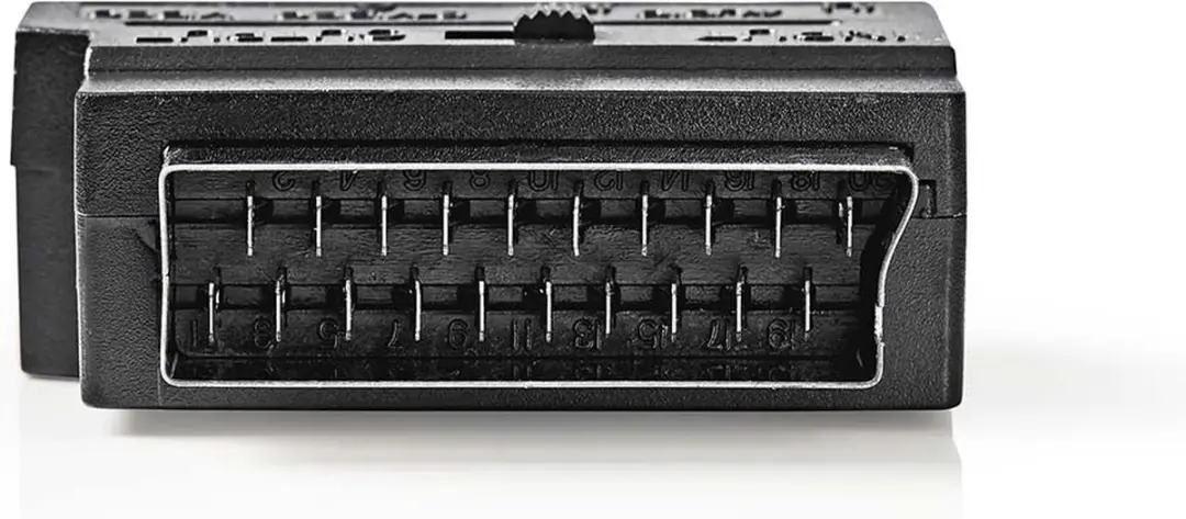 Nedis SCART-adapter CVGB31902BK - S-Video/RCA - Zwart