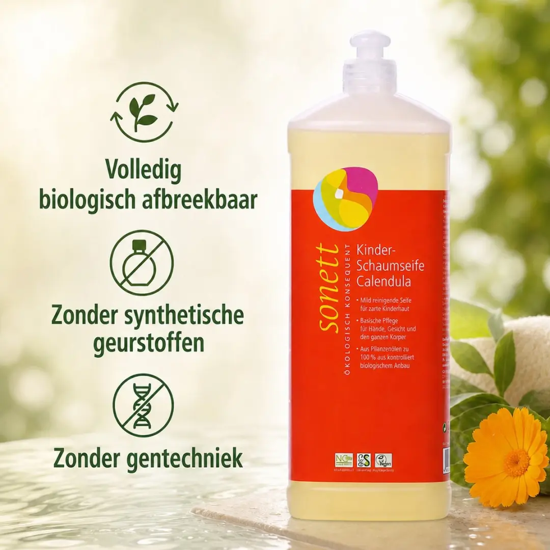 Sonett Kinder Schuimzeep Calendula 1L
