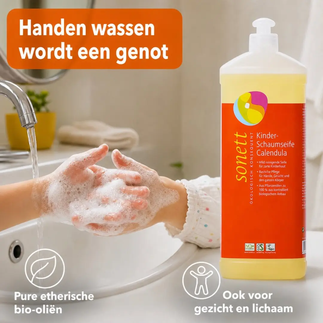Sonett Kinder Schuimzeep Calendula 1L