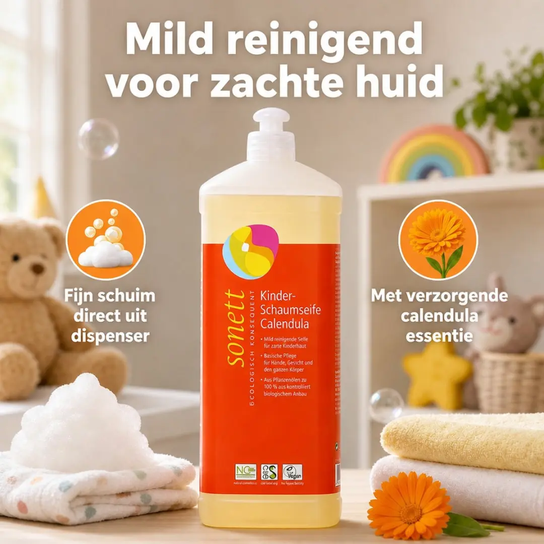 Sonett Kinder Schuimzeep Calendula 1L