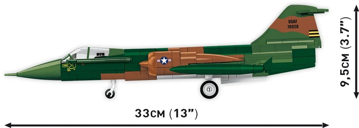 Cobi 2426 Lockheed F-104 Starfighter - 438 Onderdelen - 1 Minifiguur - afbeelding 6 van 6