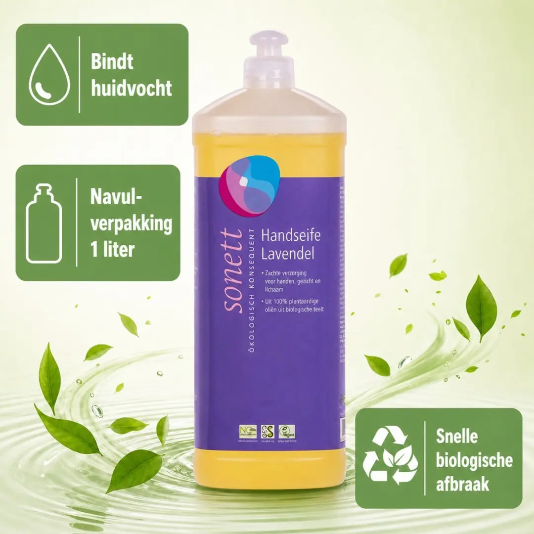 Sonett Handzeep Navulling Lavendel 1L