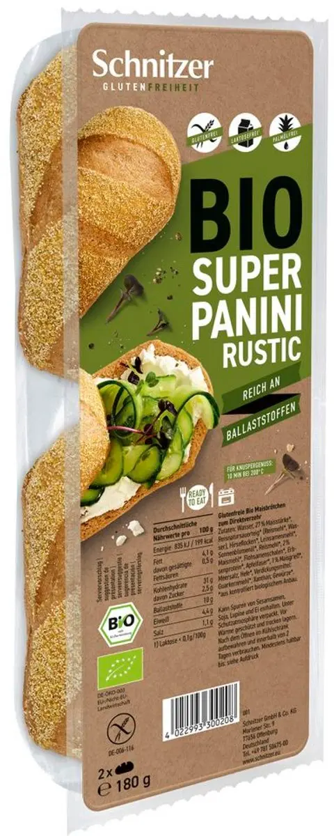 Schnitzer Gluten Freiheit Bio Panini 180g