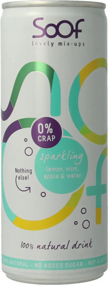 Soof Drink Sparkling Citroen Munt Appel 250ml