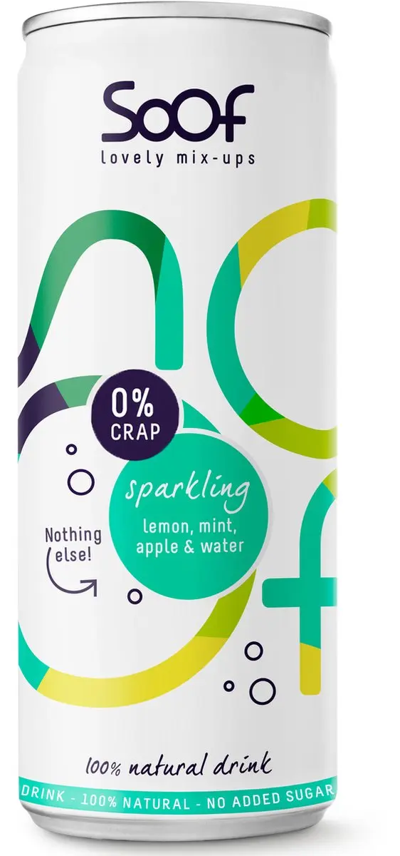 Soof Drink Sparkling Citroen Munt Appel 250ml