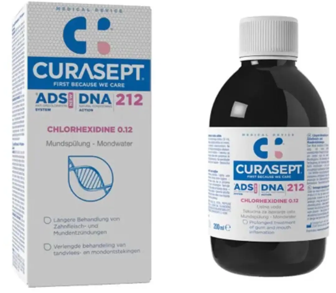 Curasept ADS DNA 212 Mondspoeling 0,12% CHX 200ml