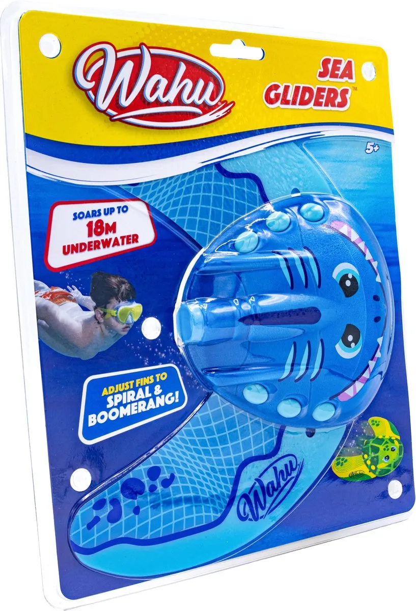 Goliath Wahu Sea Gliders Onderwater Boomerang - Haai - Blauw