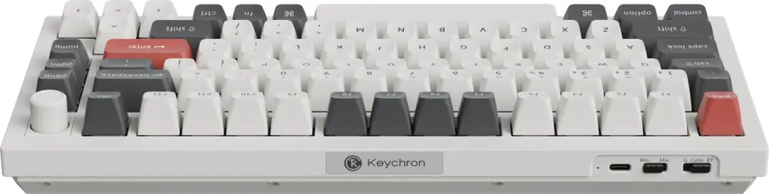 Keychron Q1 Ultra Q1U-P1 Mechanisch Toetsenbord - 75% - Rode Switch - Wit