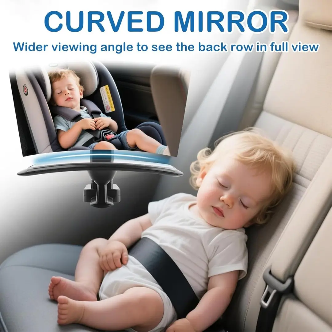 ECTEATOY Universele Autospiegel Baby 360° - Zwart