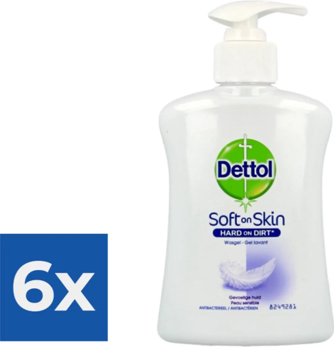 Dettol Handzeep Gevoelige Huid 250ml - 6 Stuks