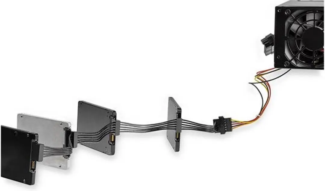 Startech PYO4SATA SATA-kabel - Zwart