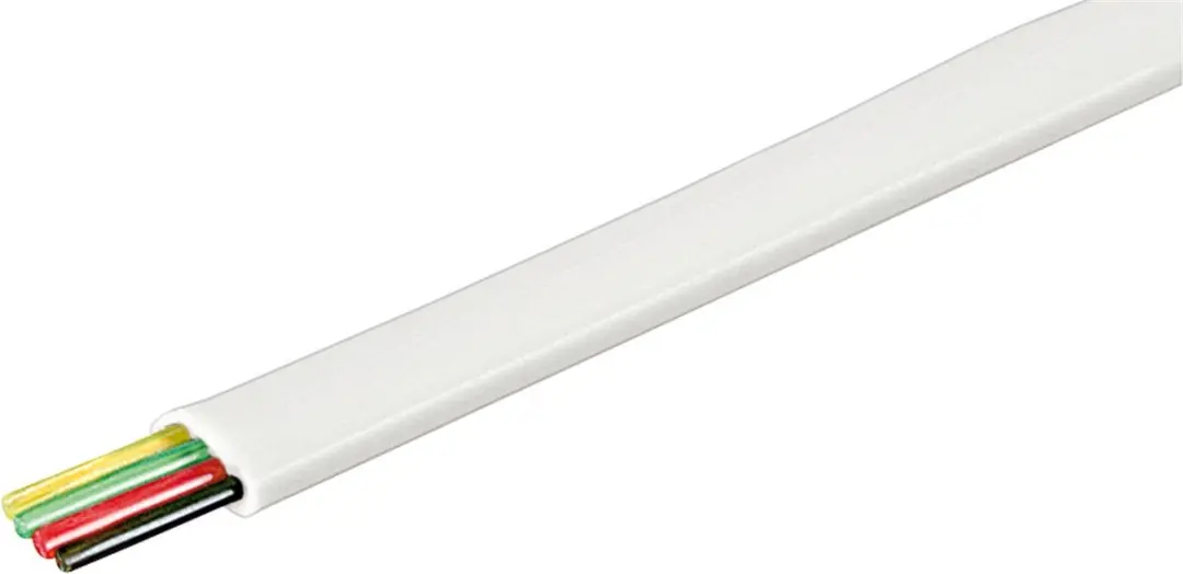 Goobay Telefoonkabel 4-aderig AWG30 - 100m Wit
