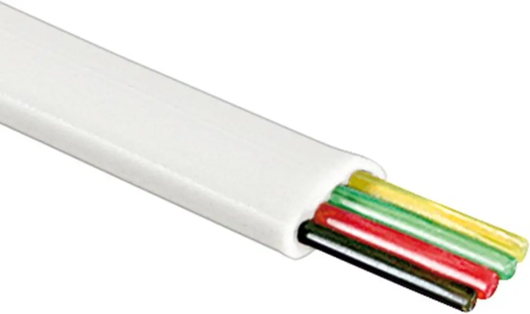 Goobay Telefoonkabel 4-aderig AWG30 - 100m Wit
