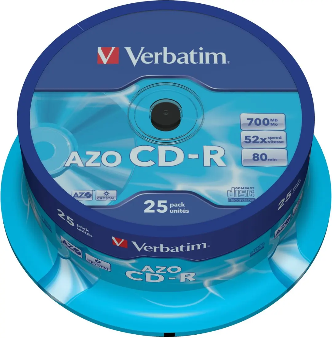 Verbatim 43352 CD-R AZO Crystal Schijven