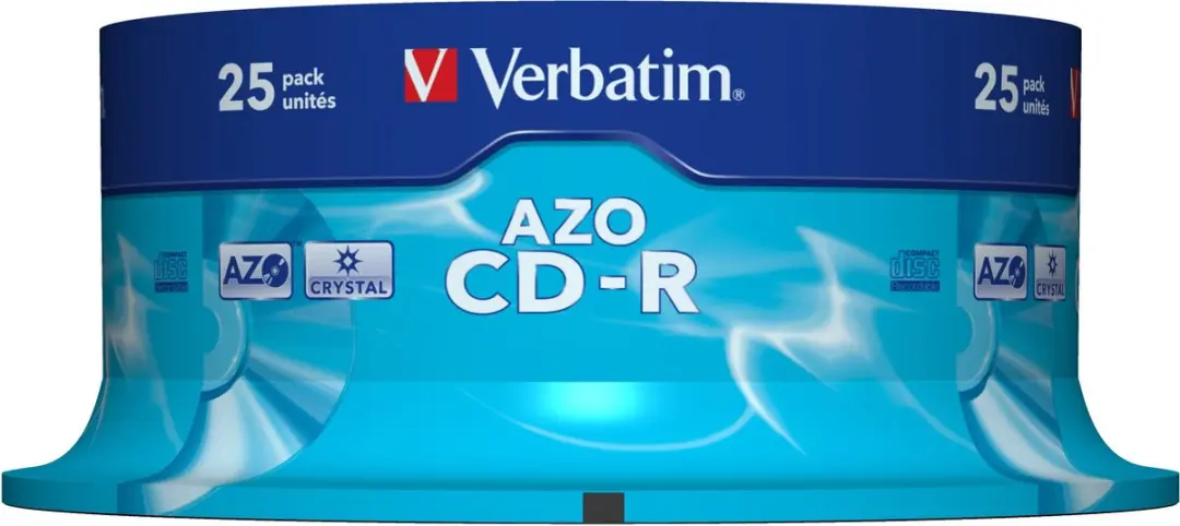Verbatim 43352 CD-R AZO Crystal Schijven - 25 Stuks