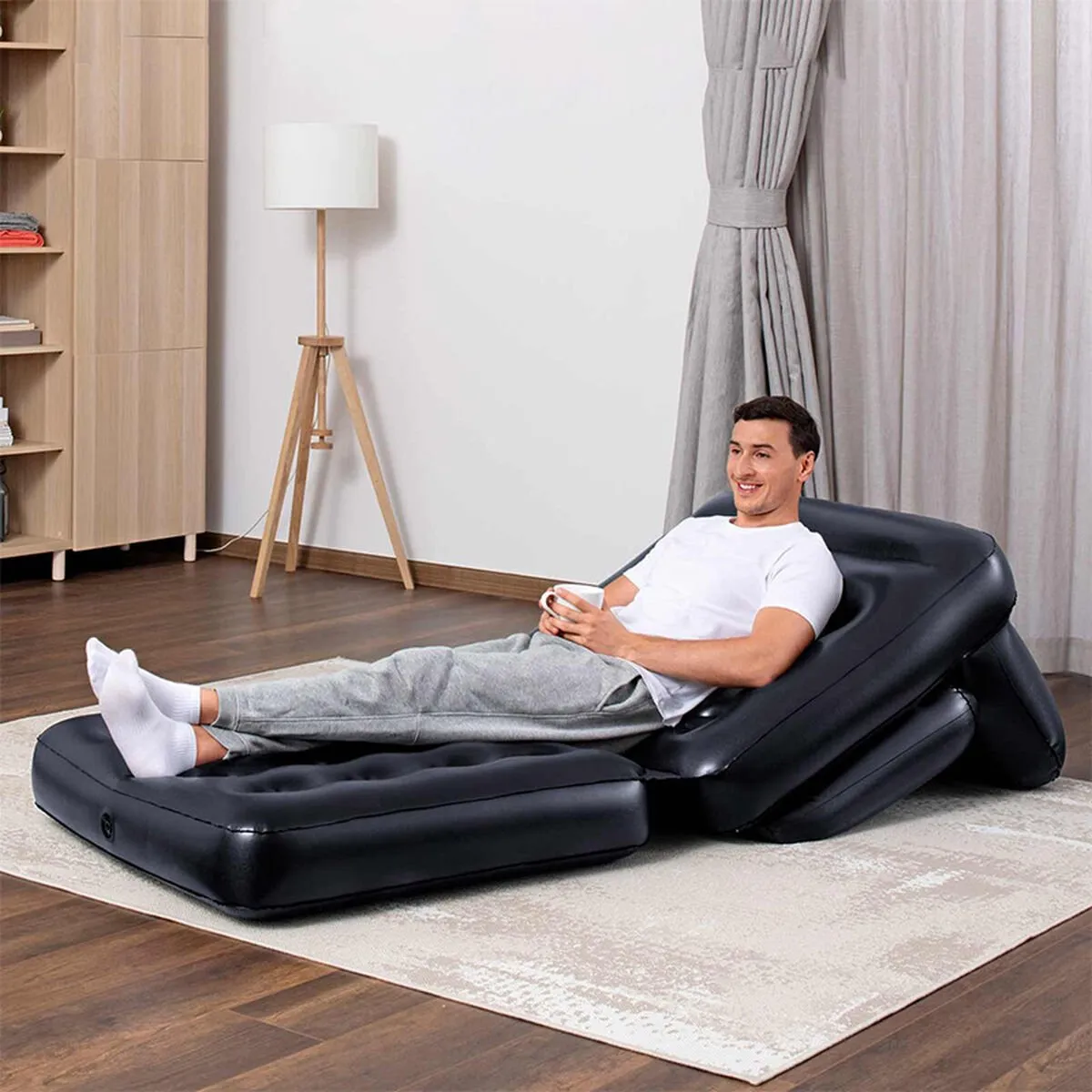 Bestway Multi-Max 4-in-1 Opblaasbare Lounger - Zwart - afbeelding 6 van 6