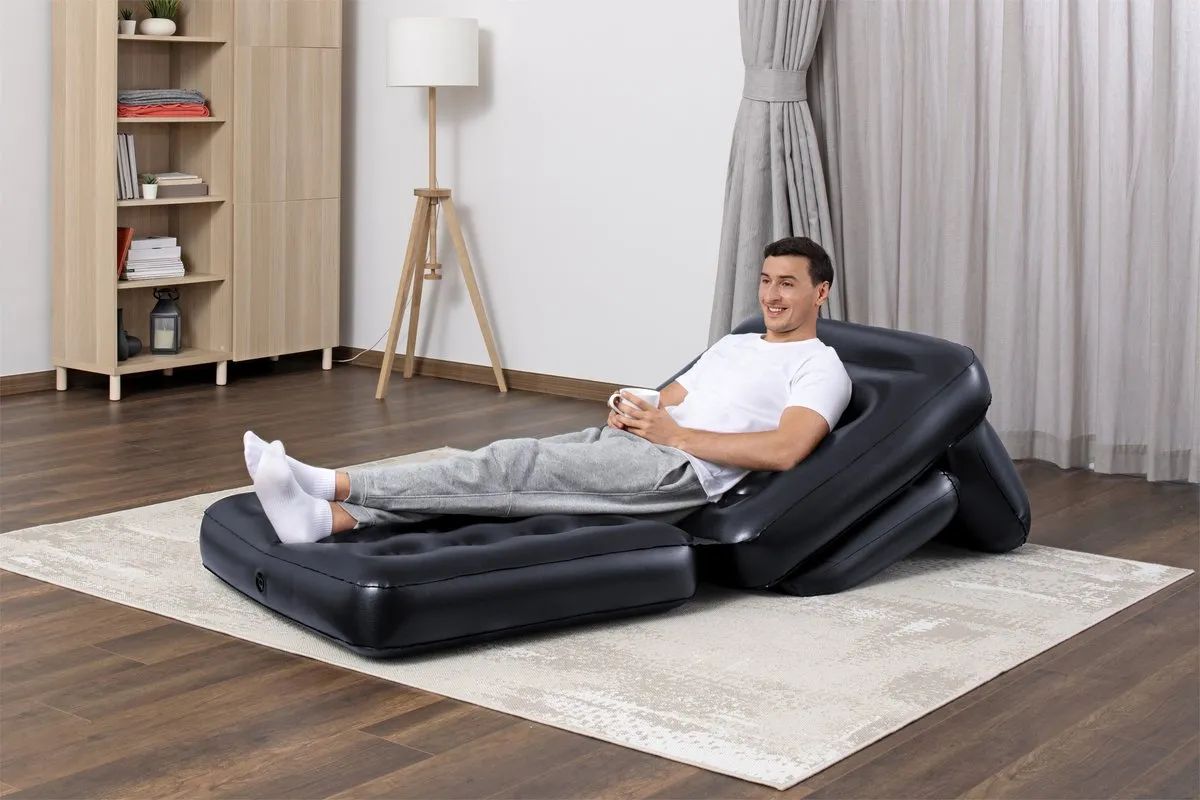 Bestway Multi-Max 4-in-1 Opblaasbare Lounger - Zwart