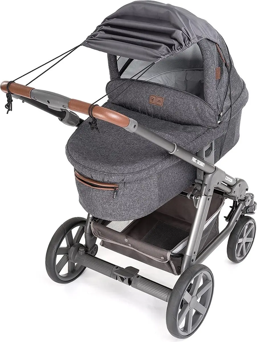 Bambino Zonnedoek Kinderwagen Grijs