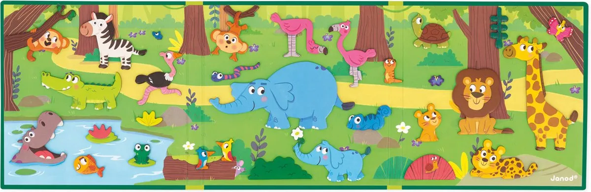 Janod Magneti Stories Afrikaanse Dieren - 30 Magneten