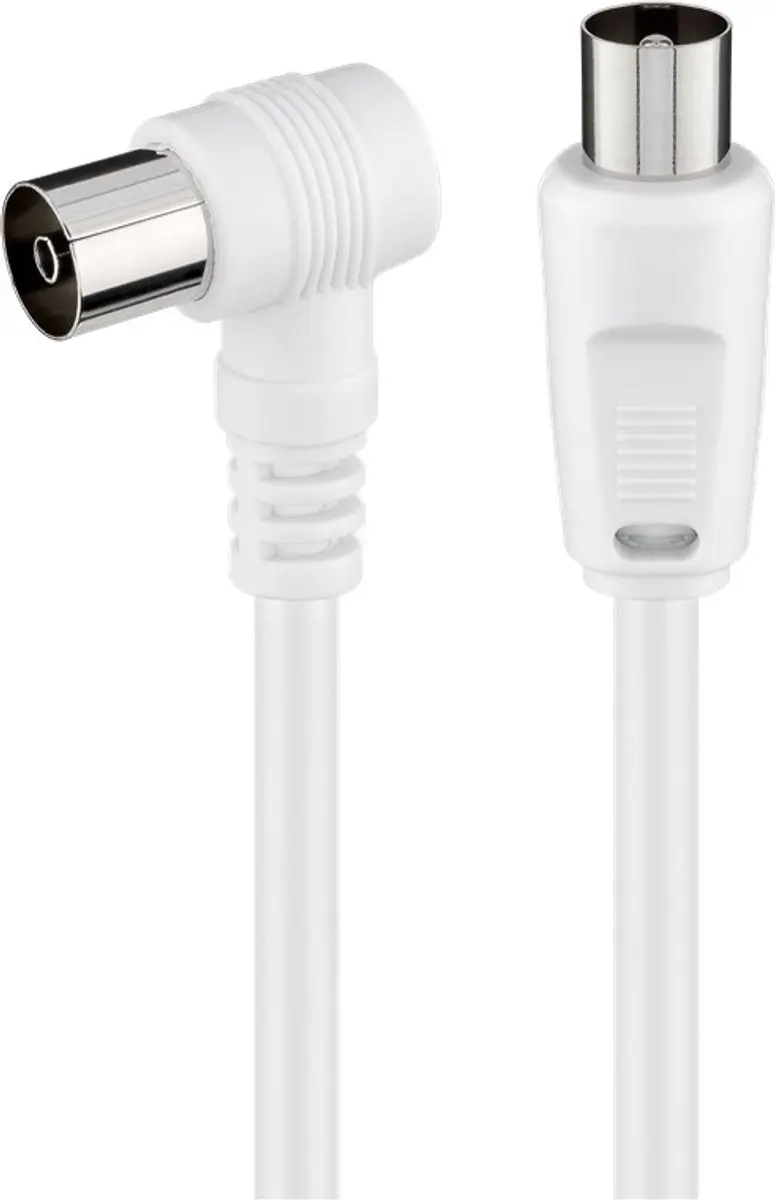 Goobay IEC Coaxkabel - 5m - Wit - 10 Stuks