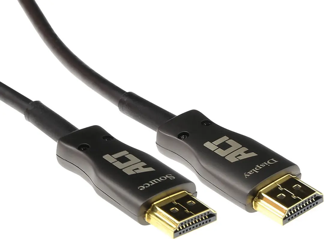ACT HDMI Glasvezelkabel AK4117 10m - 4K@30Hz - Zwart