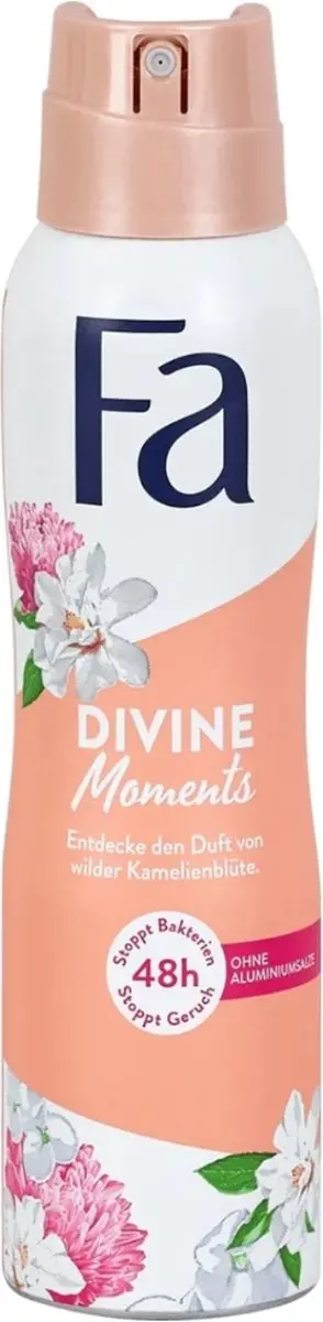 Fa Divine Moments Deodorant Spray Wilde Cameliabloesem 150ml - 12 Stuks