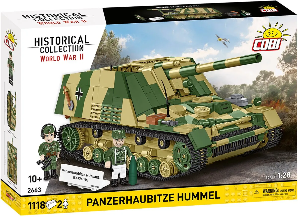 Cobi 2663 Panzer Hummel - 1116 Stuks - 2 Minifiguren
