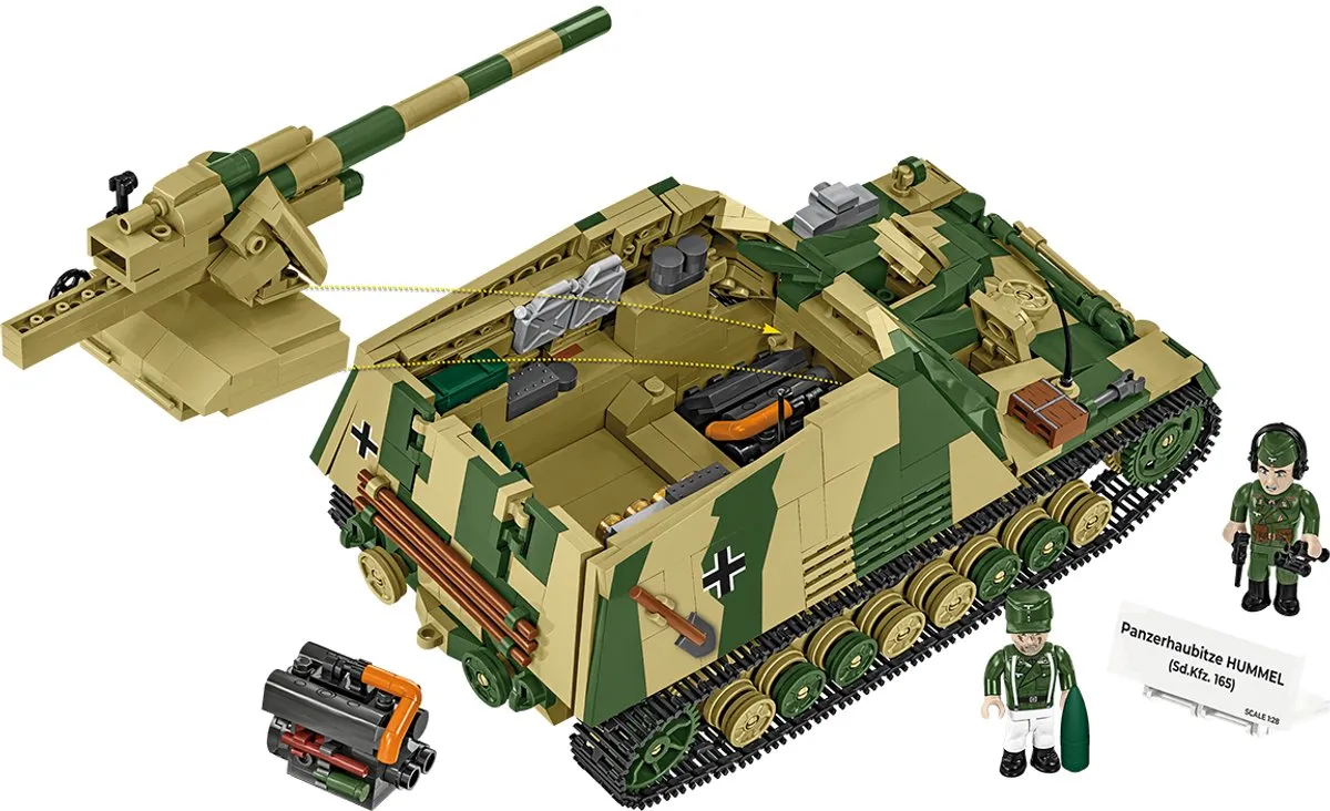 Cobi 2663 Panzer Hummel - 1116 Stuks - 2 Minifiguren