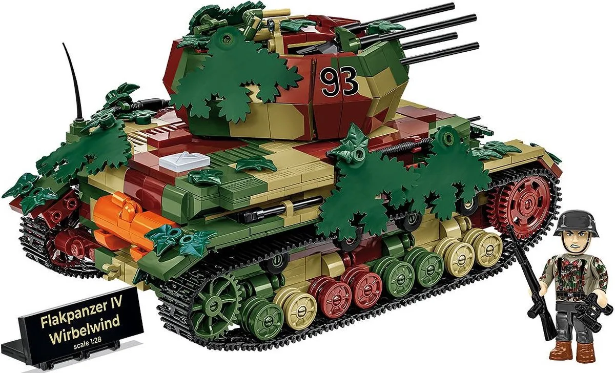 Cobi 2593 Flakpanzer IV Wirbelwind Executive Edition - 1195 Onderdelen