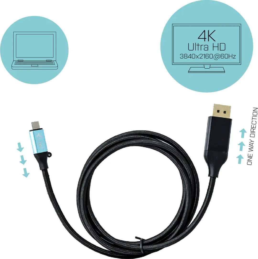 I-tec C31CBLDP60HZ Micro USB Kabel - Zwart