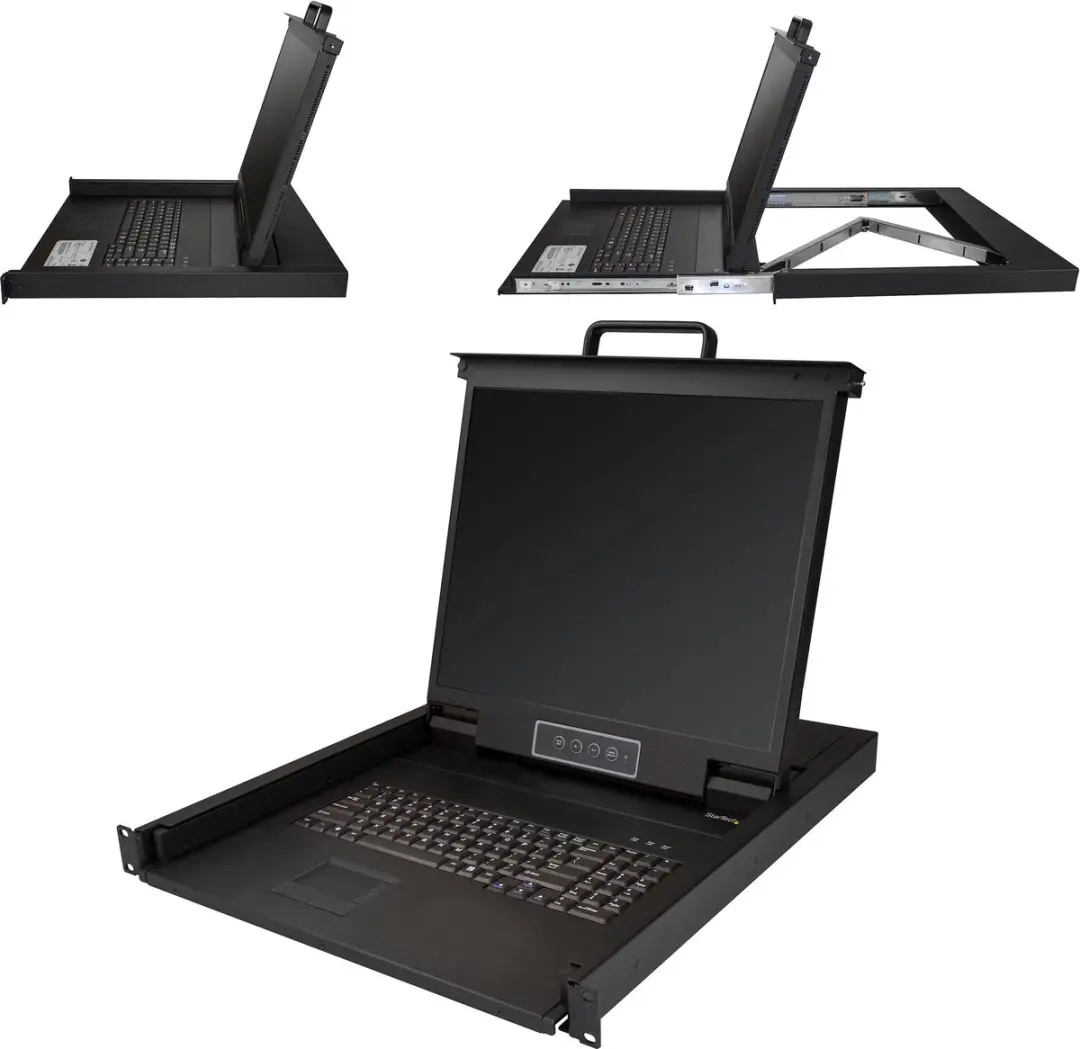 Startech RKCONS1901 1U KVM Console - 19 inch - Zwart