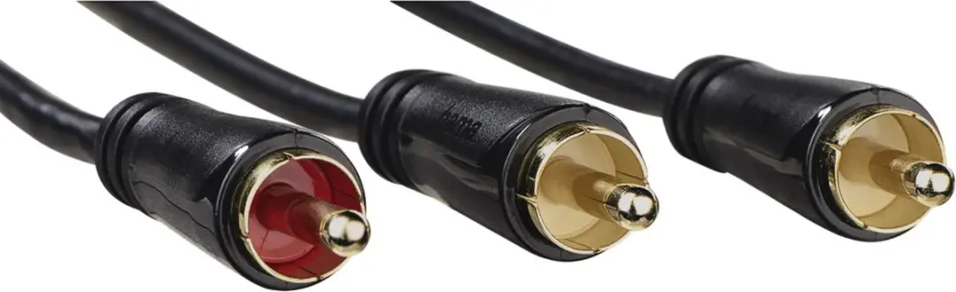 Hama Subwooferkabel Cinch Verguld 5m - Zwart