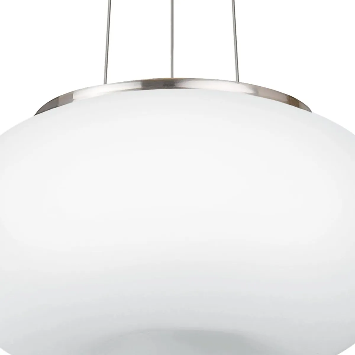 Eglo Optica Hanglamp 2 Lichts Ø445mm - Nikkel-Mat/Wit