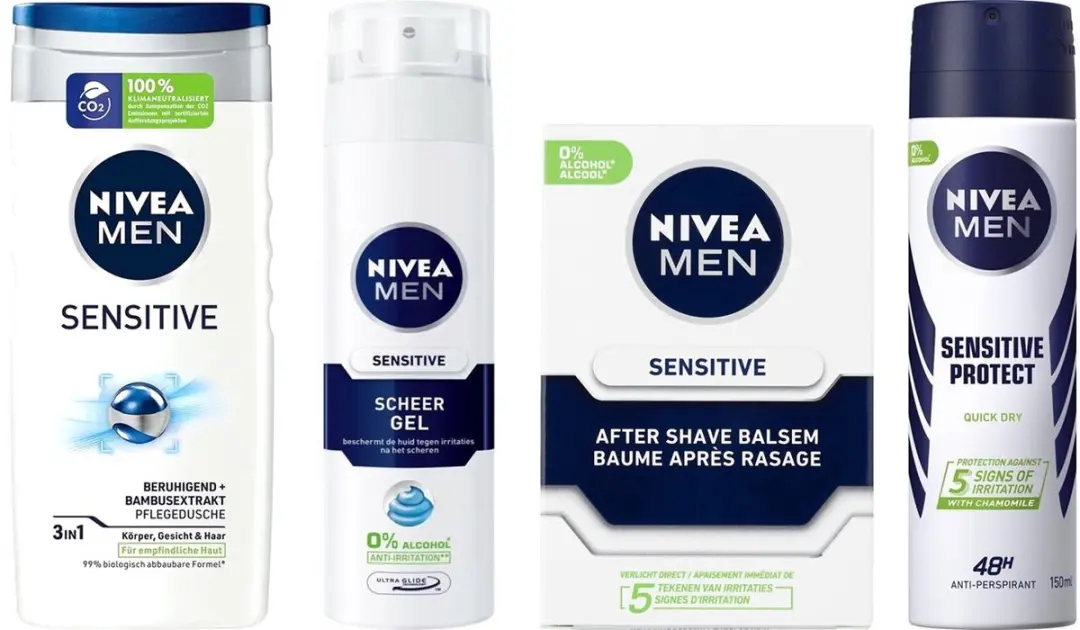 NIVEA Men Sensitive 4-delig Set