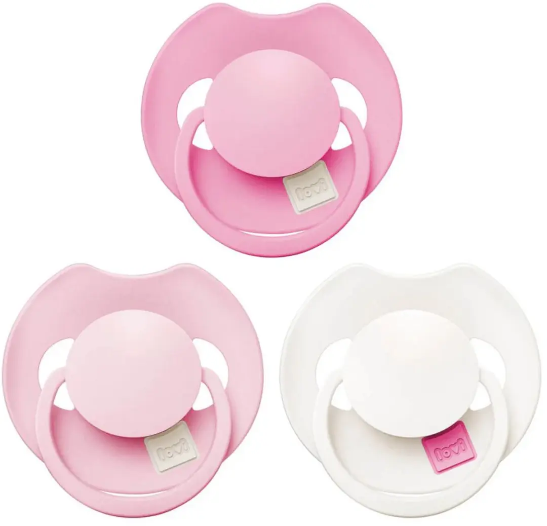 Difrax Fopspeen Prime Tutti Frutti 6-18 Maanden - 3 Stuks - Peony Pink