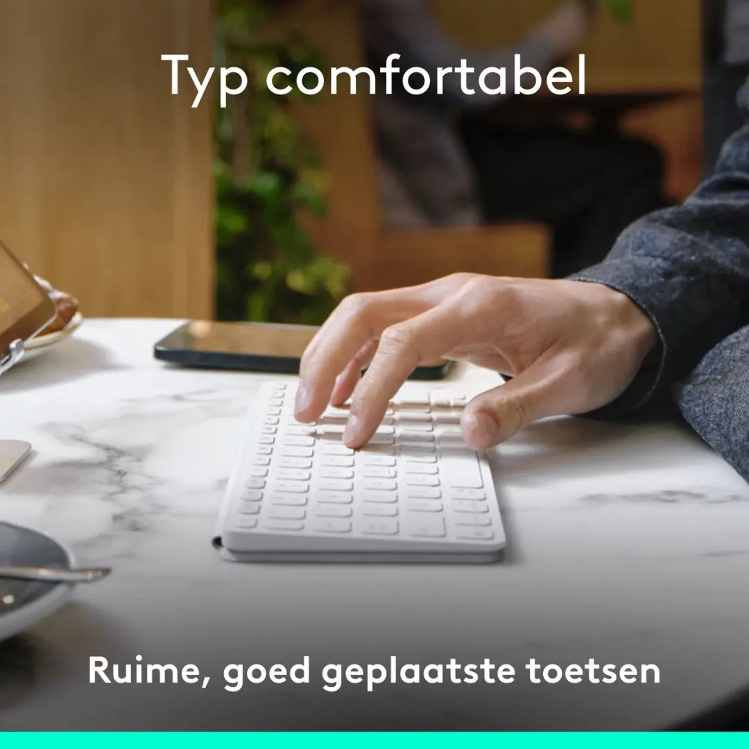 Logitech Keys-To-Go 2 Tablettoetsenbord - Azerty FR - Wit